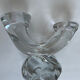 Daum crystal candle holder