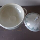 Old soup bowl with its lid
