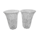 Paire de vases en verre