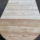 Renovated solid wood banquet dining table with 5 extensions 310cm