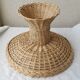 Wicker bowl on foot