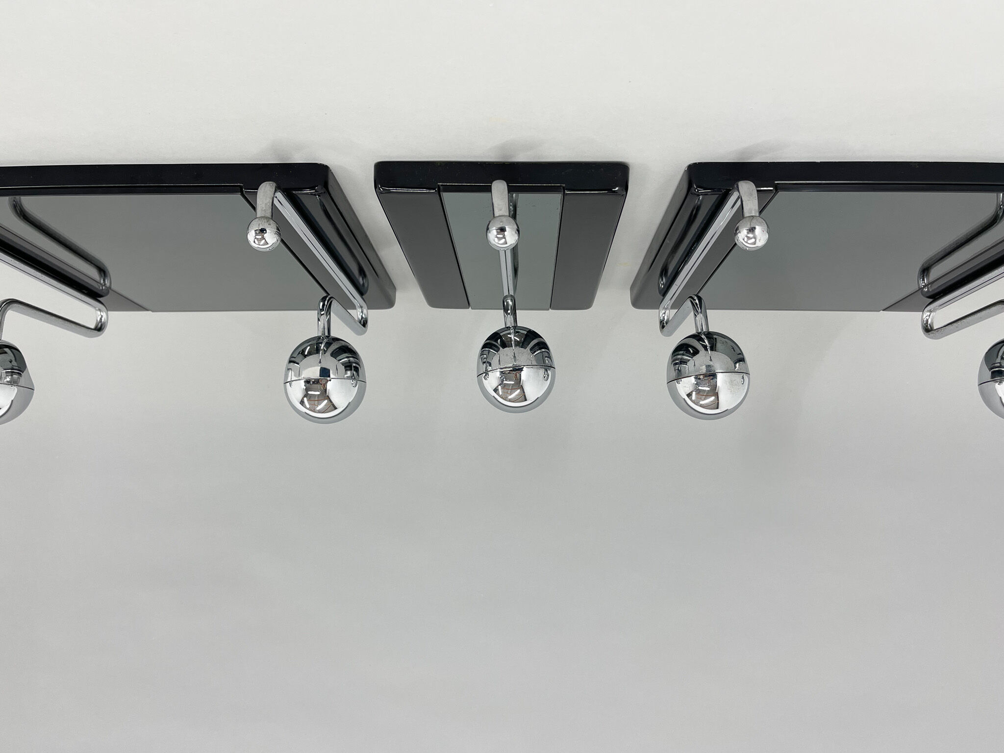 Set of 3 coat racks 1970