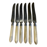 Series of 6 horn handle knives