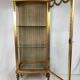 Louis XVI style showcase in wood and gilded stucco, circa 1900