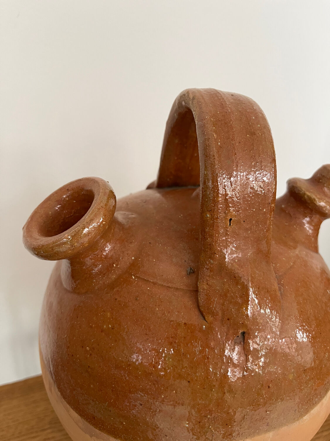 Old enamelled gargoyle H 28cm