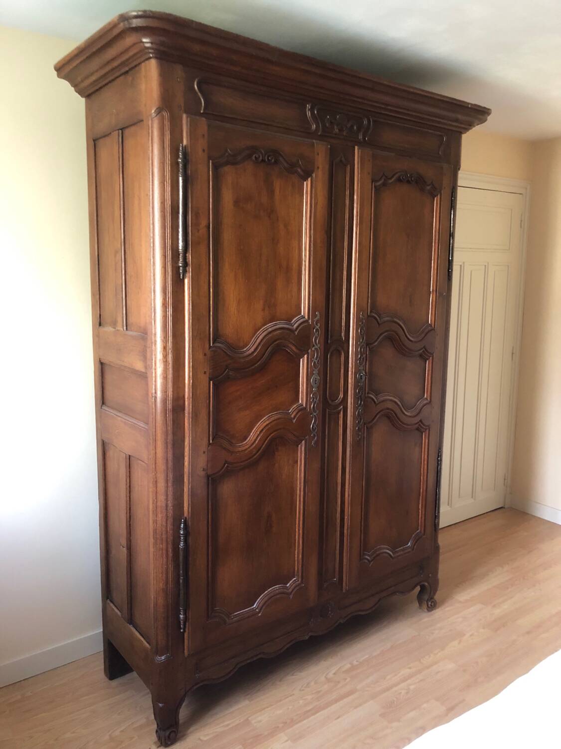 Louis XV style oak wardrobe