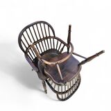 4 x Classic Georgian Bow and Stick Back Windsor Chair / Crinoline stretcher chairs