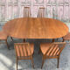 Solid teak table by Peter Hvidt for Soborg, 1956