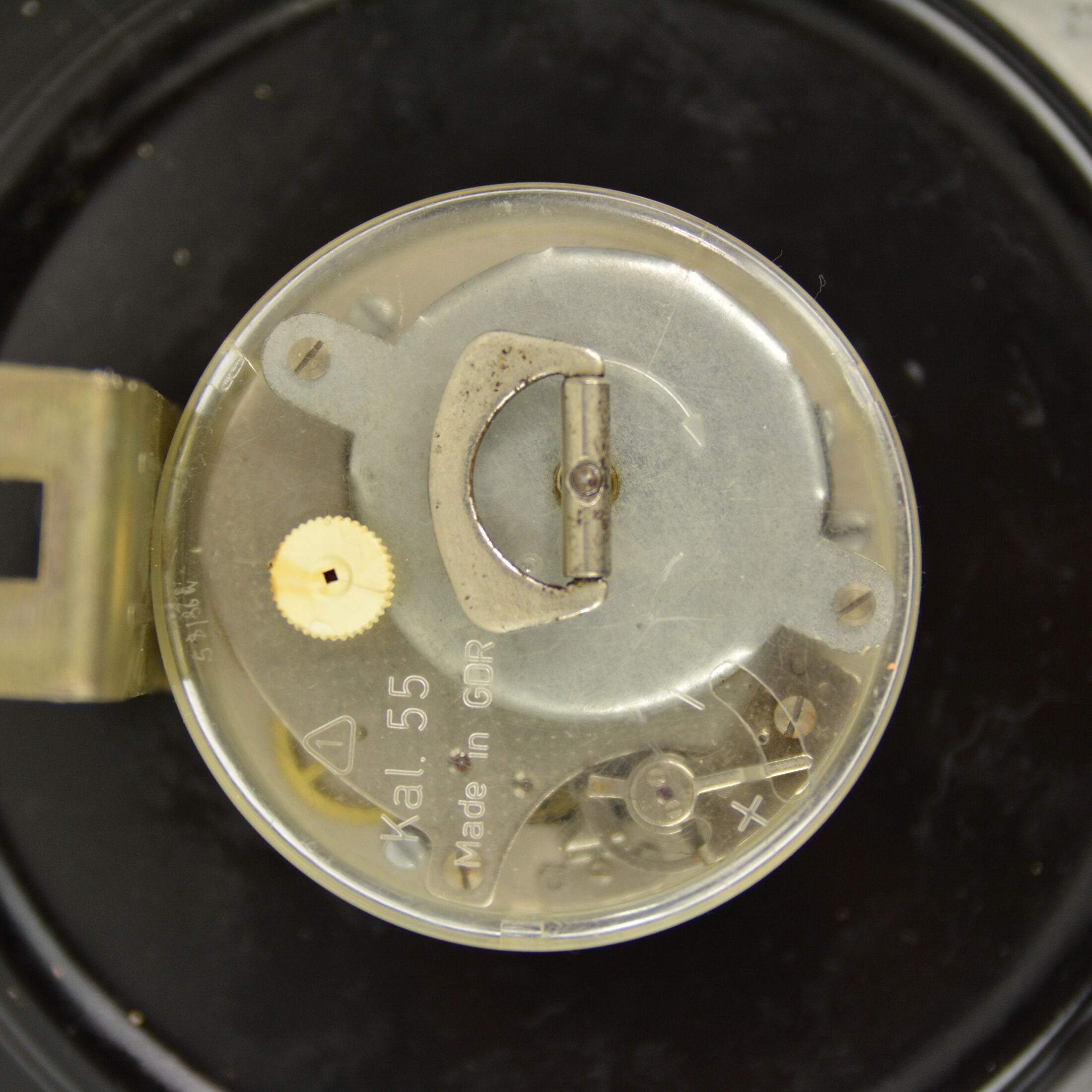 1960s Wicker wall clock UPG Halle, Germany