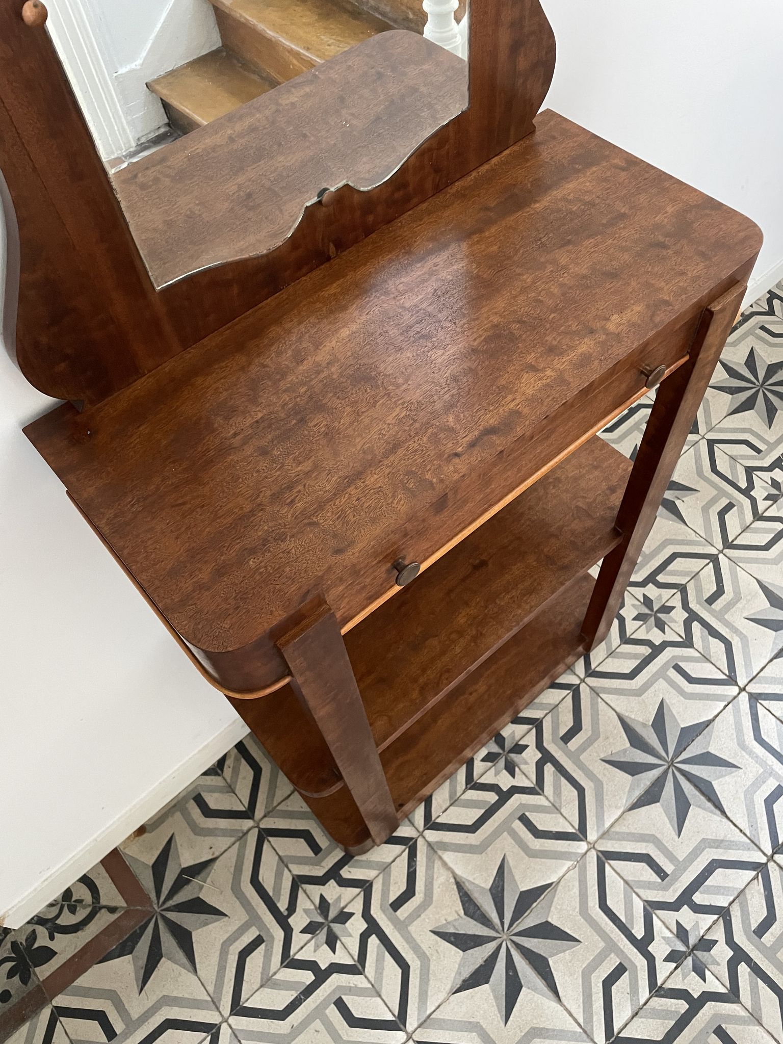 Console et son miroir vers 1930