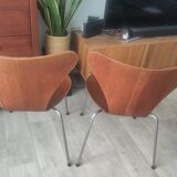 4 "Ant" chairs by Fritz Hansen, number 0164, refurbished.