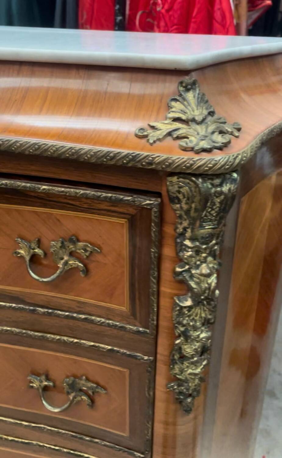 Secretary of Lady Napoleon III – Marquetry & marble – 19th century