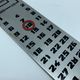Alsthom CSEE vintage 1970s brushed stainless steel calendar