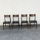 Series of 4 Scandinavian chairs
