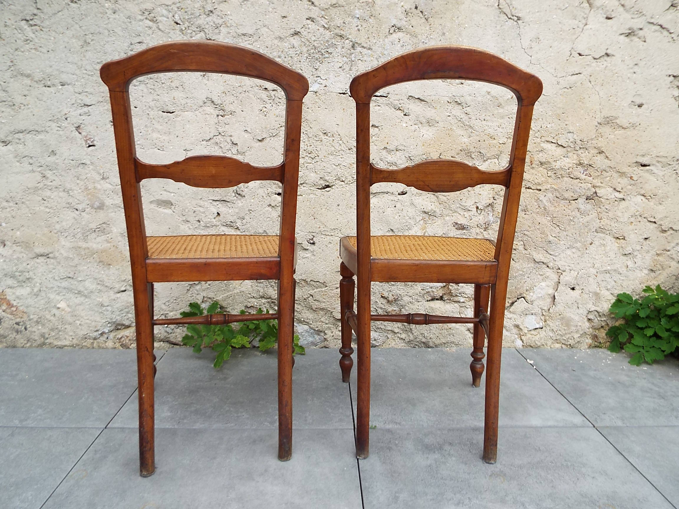 2 chaises cannées