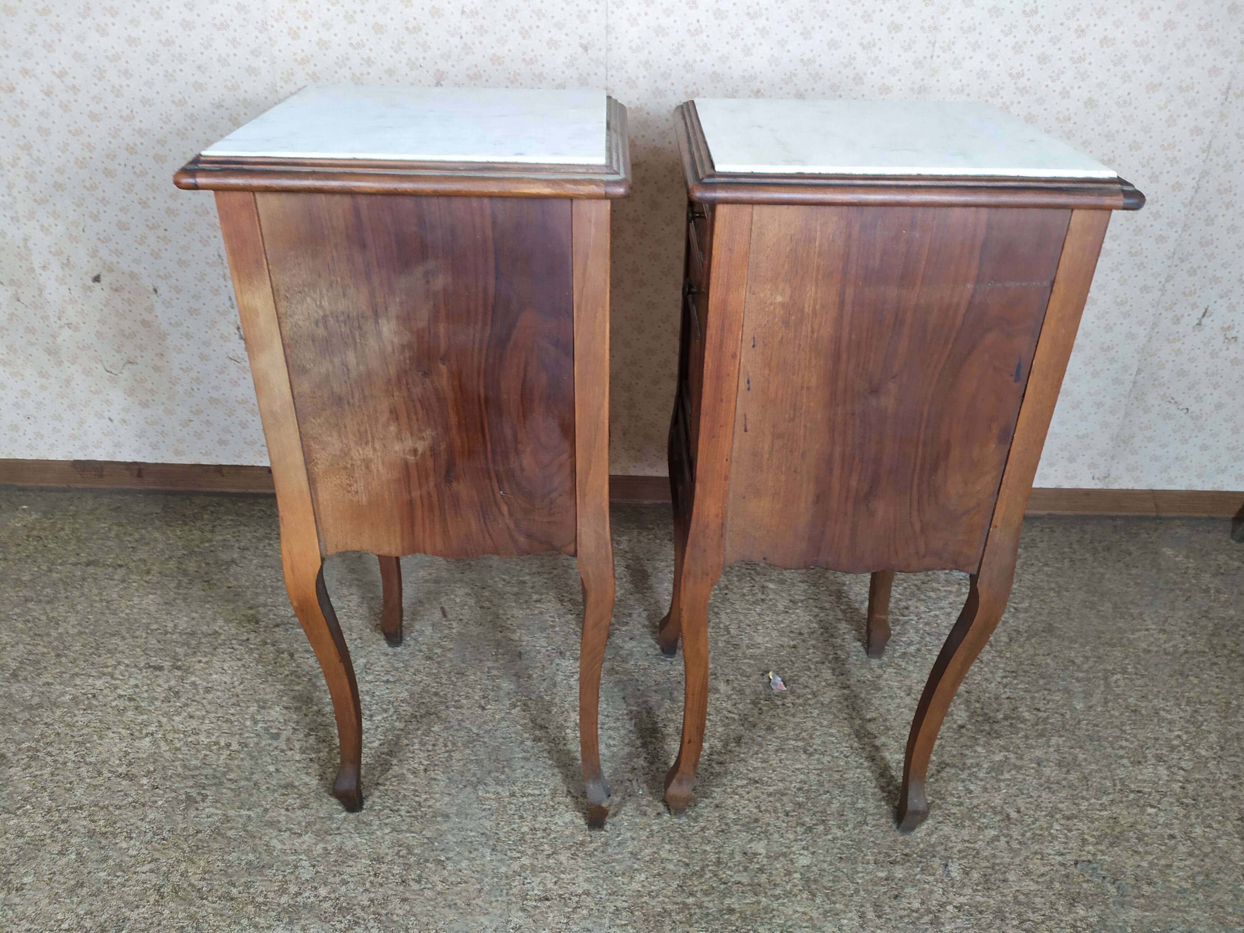 Set of 2 bedside tables Louis XV style