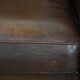 Characterful vintage sheepskin leather armchair with beautiful colours