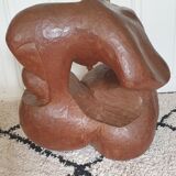 Abstract wooden sculpture