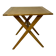 Vintage design solid wood folding scissor table from the 1970s