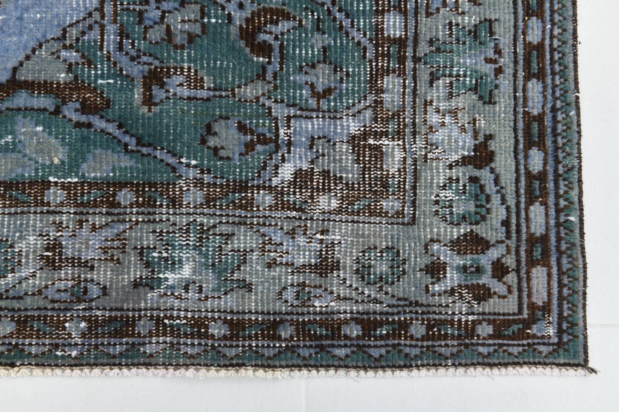 Tapis persan oriental bleu 5x8 153x253 cm SK 23247