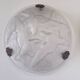 Art Deco suspension in moulded glass by Noverdy with a frosted effect.