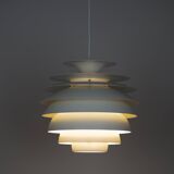 Danish vintage pendant lamp Barcelona by Bent Karlby, Lyfa, 1960s