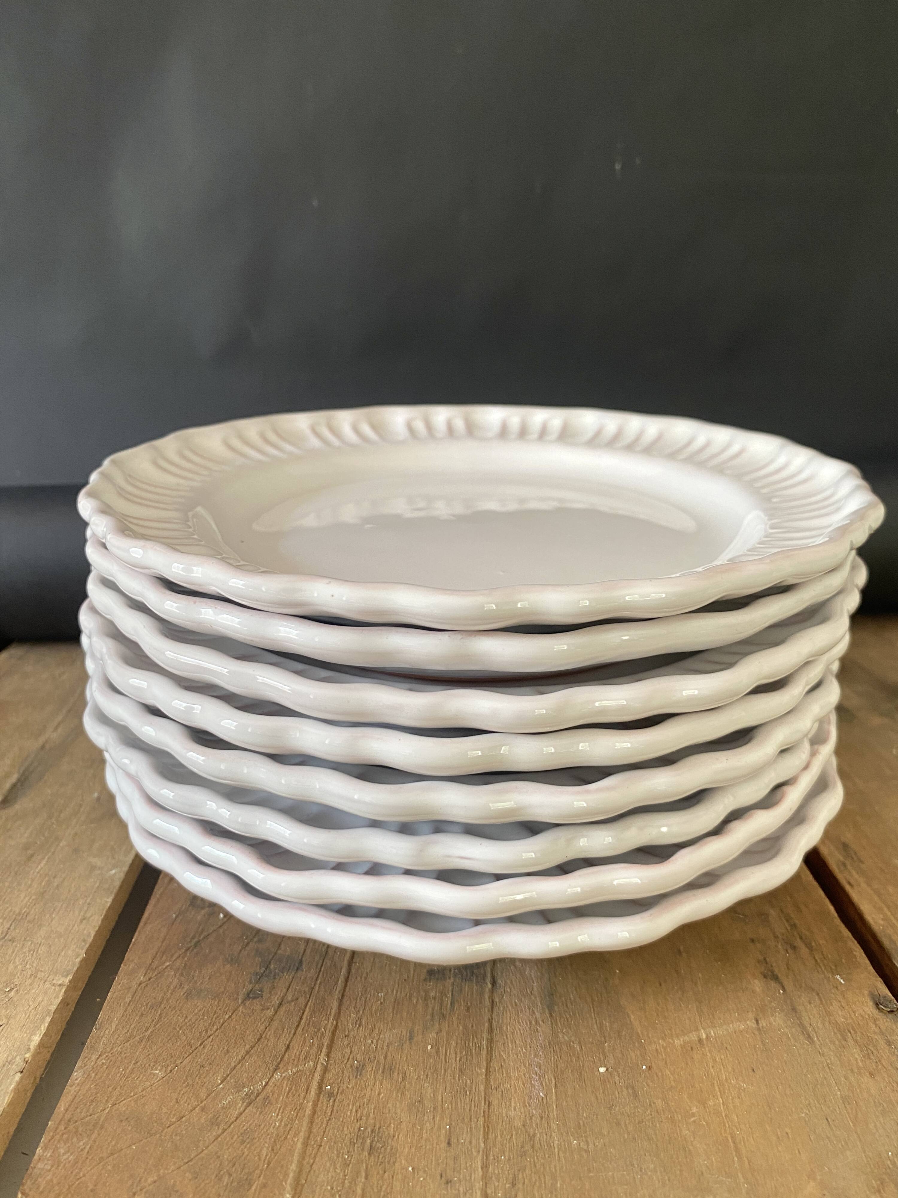 8 Moustiers ceramic plates