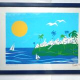 Casapueblo original screenprint 1990 signed carlos paez vilaro 1923 2014