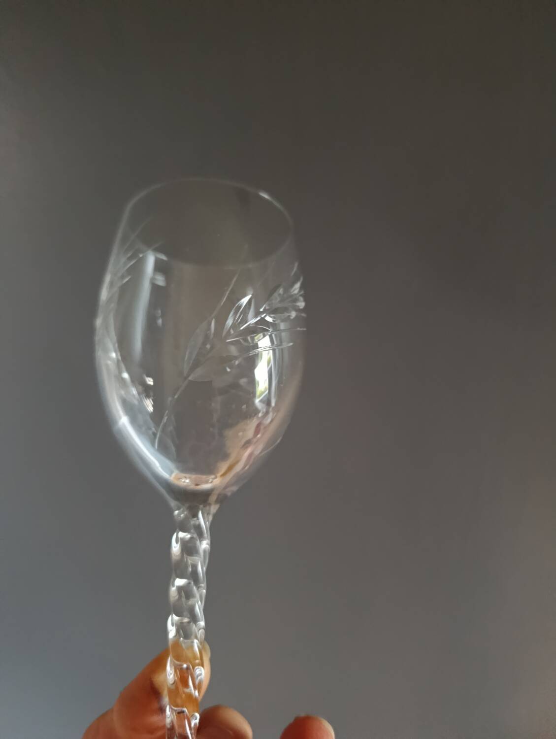 6 wine glasses 12 cl Fleury collection / crystal spike from Arques,