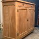 Grand Parisian buffet with billot and butterfly hinges, raw wood, 1930.