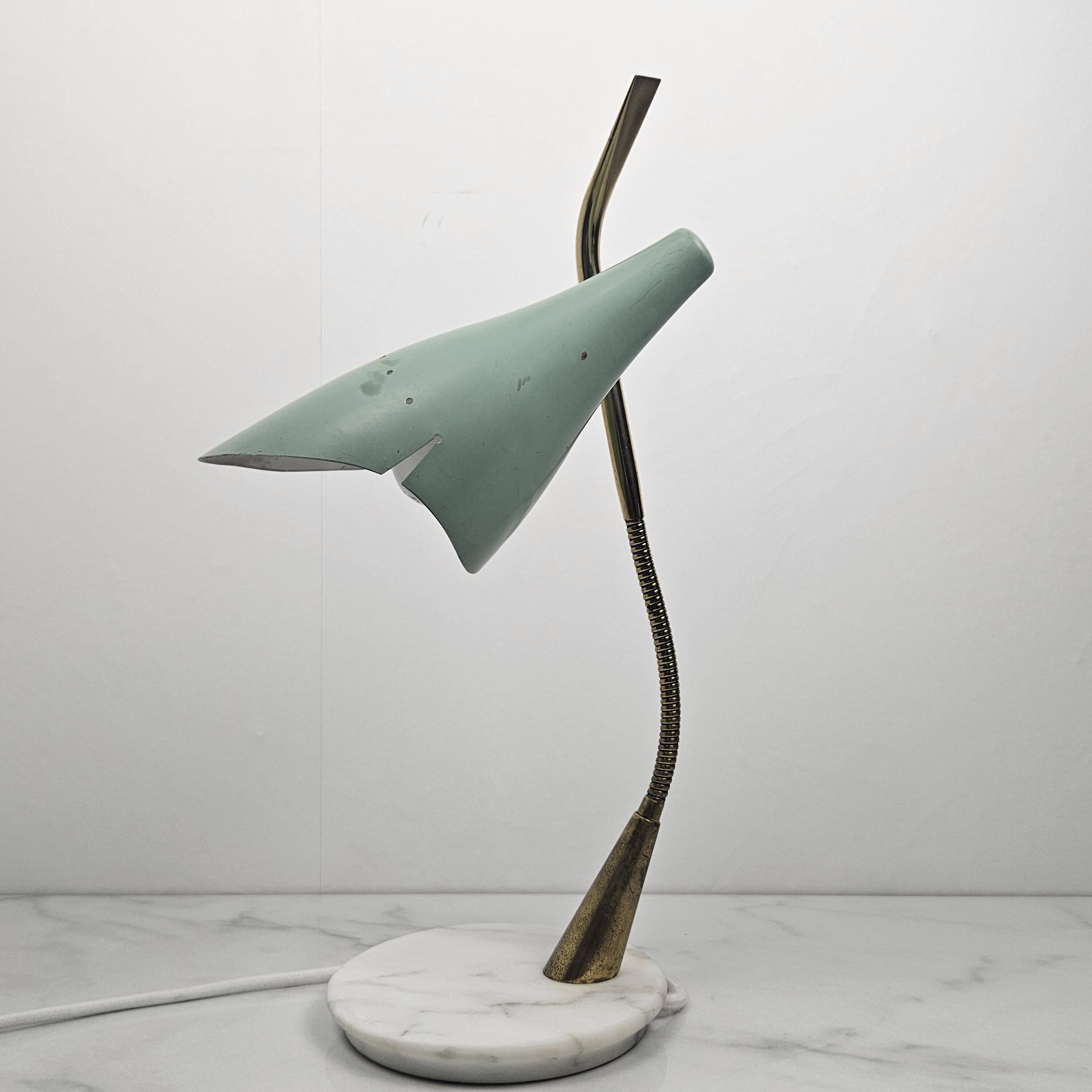 Table Lamp With Marble Foot by Oscar Torlasco, Italy 1955