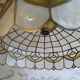 Vintage mother-of-pearl pendant lamp