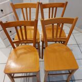 Set of 4 vintage 1960s bistro chairs