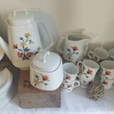French floral porcelain coffee service