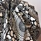 Hand-folded Sekai lamp Katazome shi black