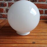 Antique lampshade with an opaline glass globe