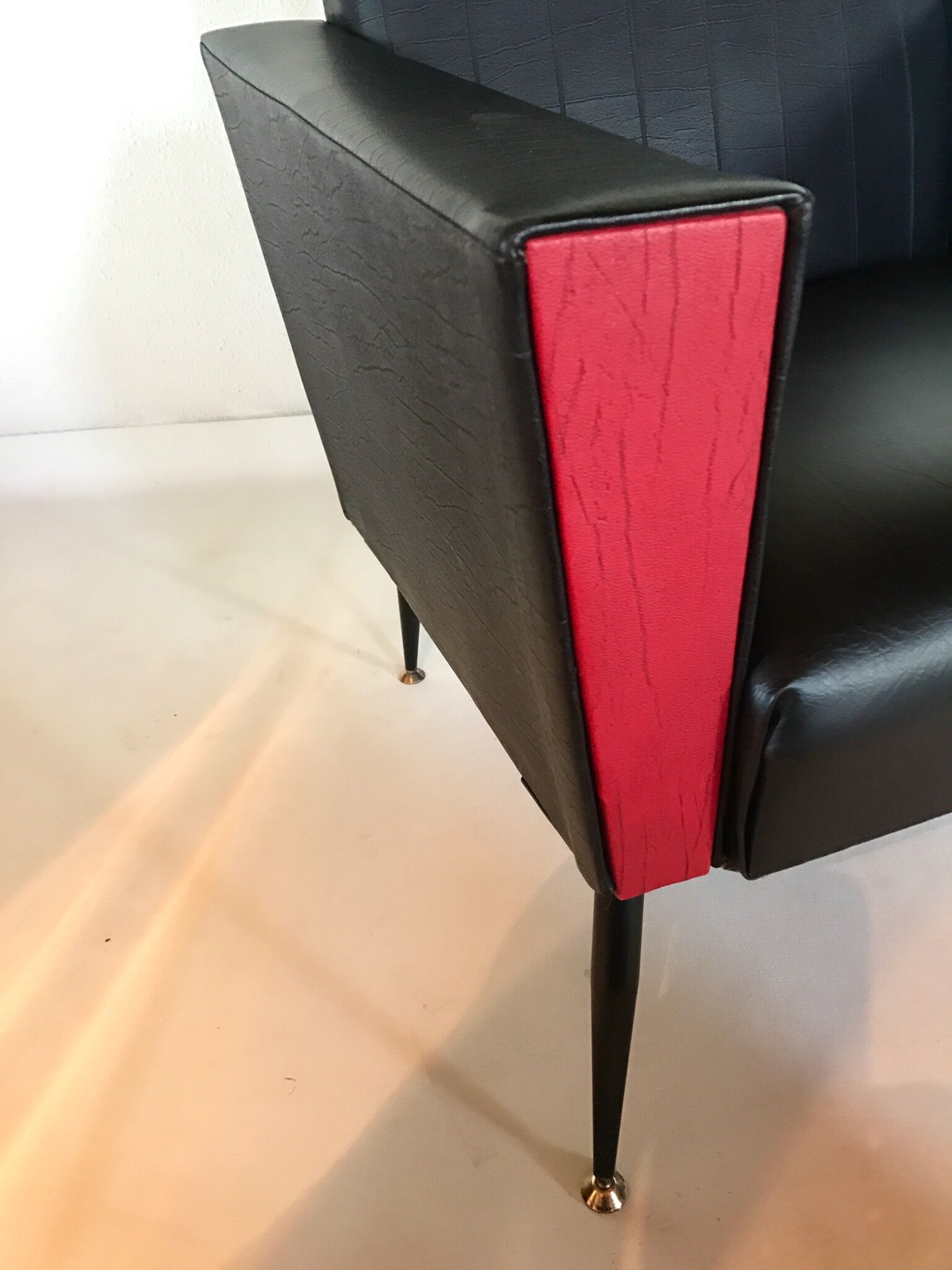 Leatherette armchair 50s 60s