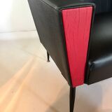Leatherette armchair 50s 60s