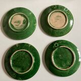 Set of 4 XS plates in glazed clay Aegitna Vallauris 1960