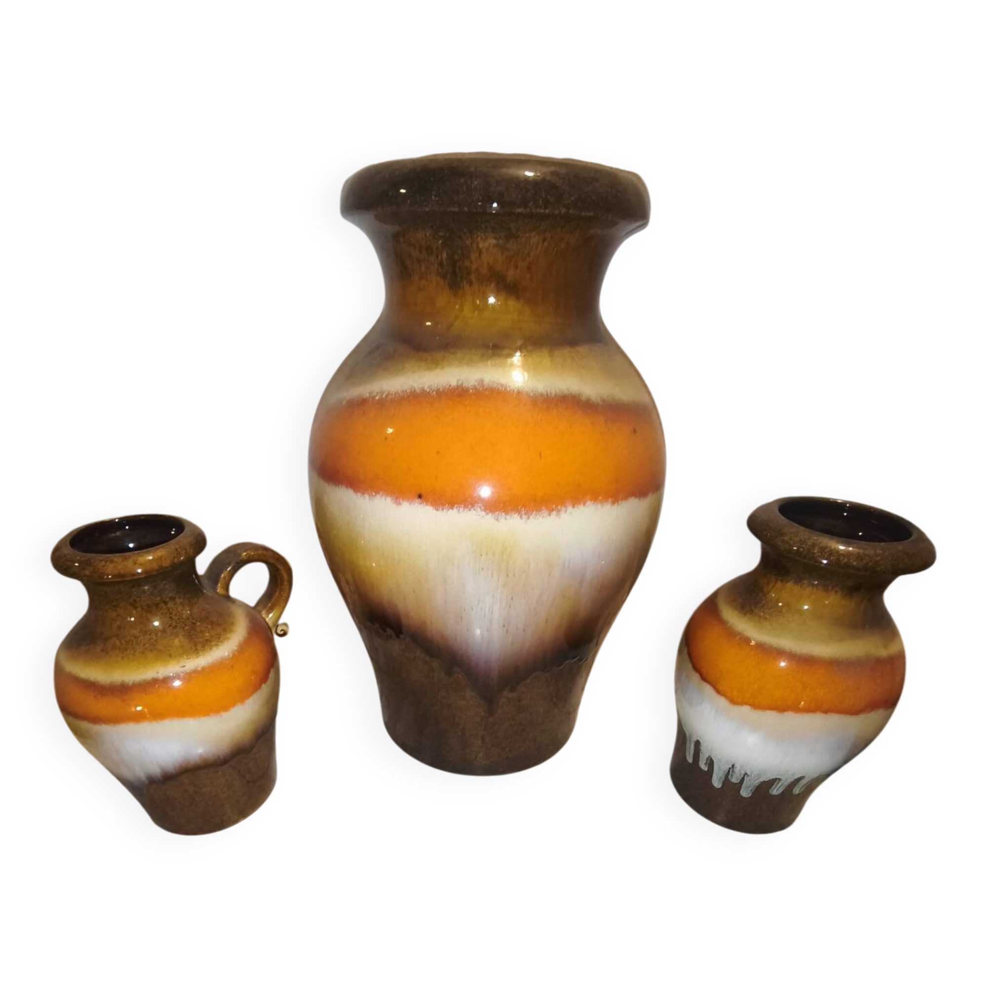 Set of vintage ceramic vases West Germany