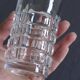 6 vintage multi-faceted glasses