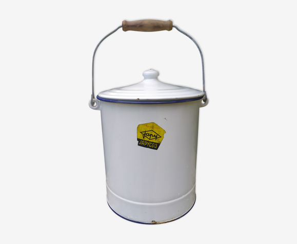 Enamelled sheet metal bucket