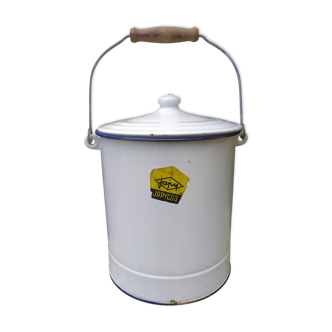 Enamelled sheet metal bucket