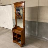 vintage 1970s walnut entrance locker room