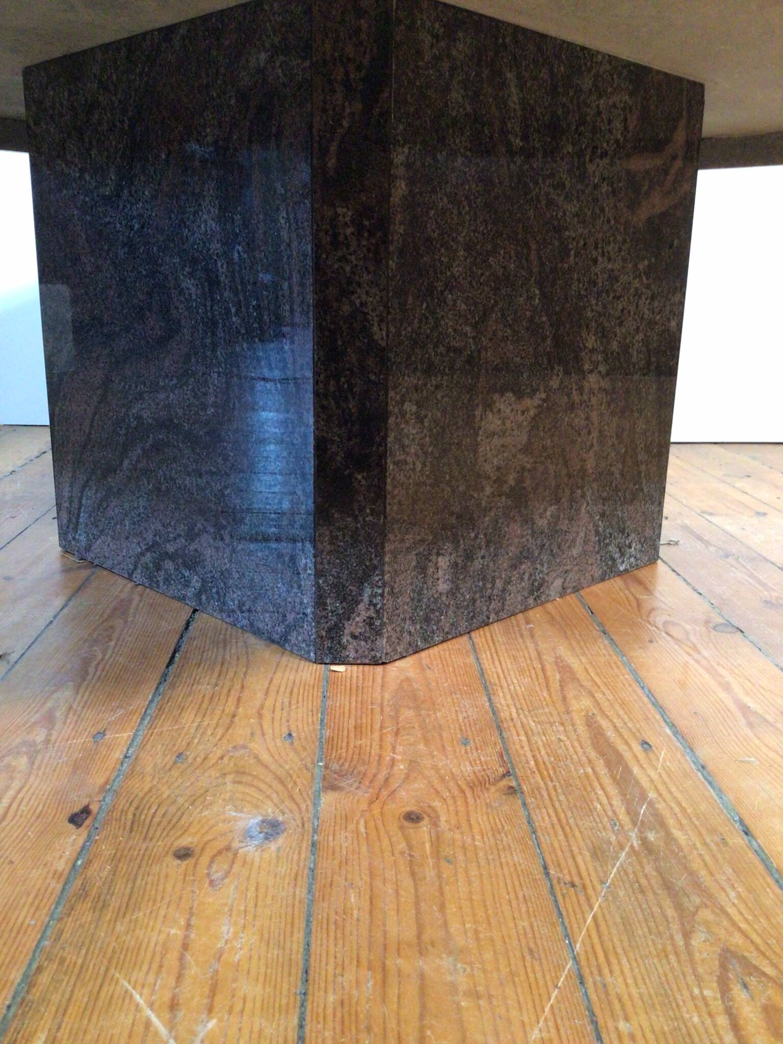 marble octagonal coffee table