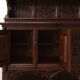 Rare large early 19th century hand carved Neo-Gothic cupboard in oak