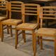 Set of 6 Pierre Cruège chairs from the 1950s.