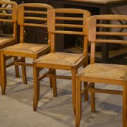 Set of 6 Pierre Cruège chairs from the 1950s.