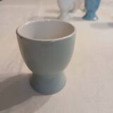 6 mismatched old egg cups