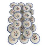 Set of 21 Digoin Sarreguemines "Elorn" soup plates
